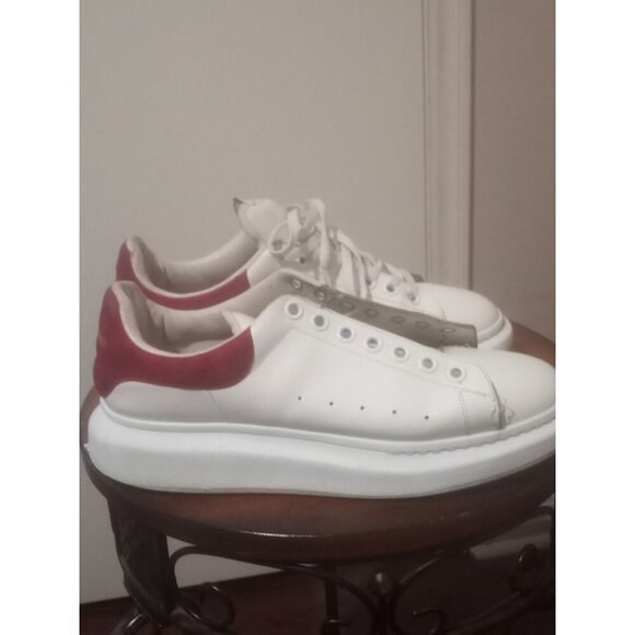 Alexander McQueen Shoes - Women ALEXANDER MCQUEEN Elgar U Oversized Leather Lace-up Sneakers, Size 42 (11)